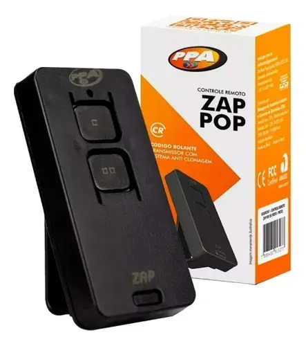 Controle Remoto PPA ZAP POP Preto
