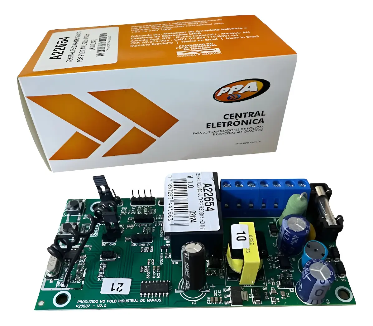 Placa Central Motor PPA Agility POP Freio Bivolt 433,92 MHz