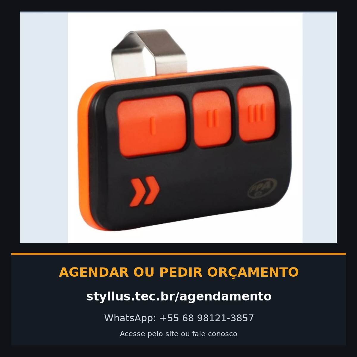 Controles, placas e acessórios